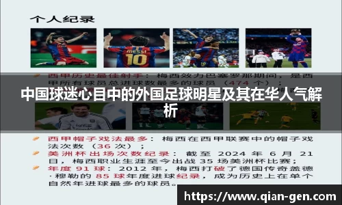 中国球迷心目中的外国足球明星及其在华人气解析